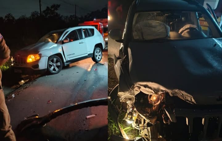 Motorista na contramão causa acidente na Hermenegildo e foge sem prestar socorro